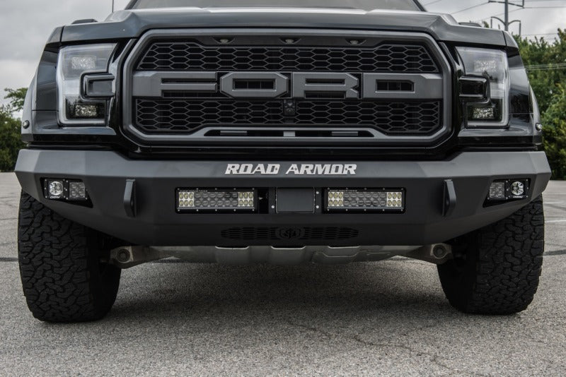 Road Armor 6171F0B-NW 17-20 fits Ford Raptor Stealth Front Non-Winch Bumper - Tex Blk