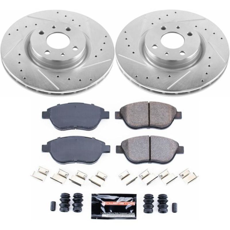PowerStop K6426 fits Fiat 12-18 500 Front Z23 Evolution Sport Brake Kit