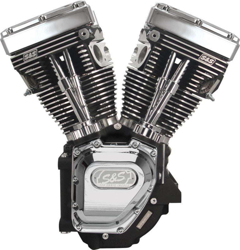 S&S Cycle 310-0327A 99-06 BT T124 Long Block Engine w/ 585 Cam - Silver
