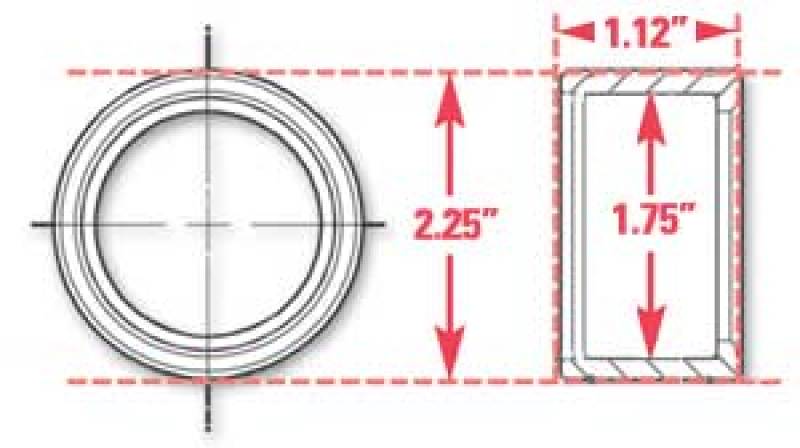 SPC Performance 15521 Weld-In Ring Kit 1.75 in. ID