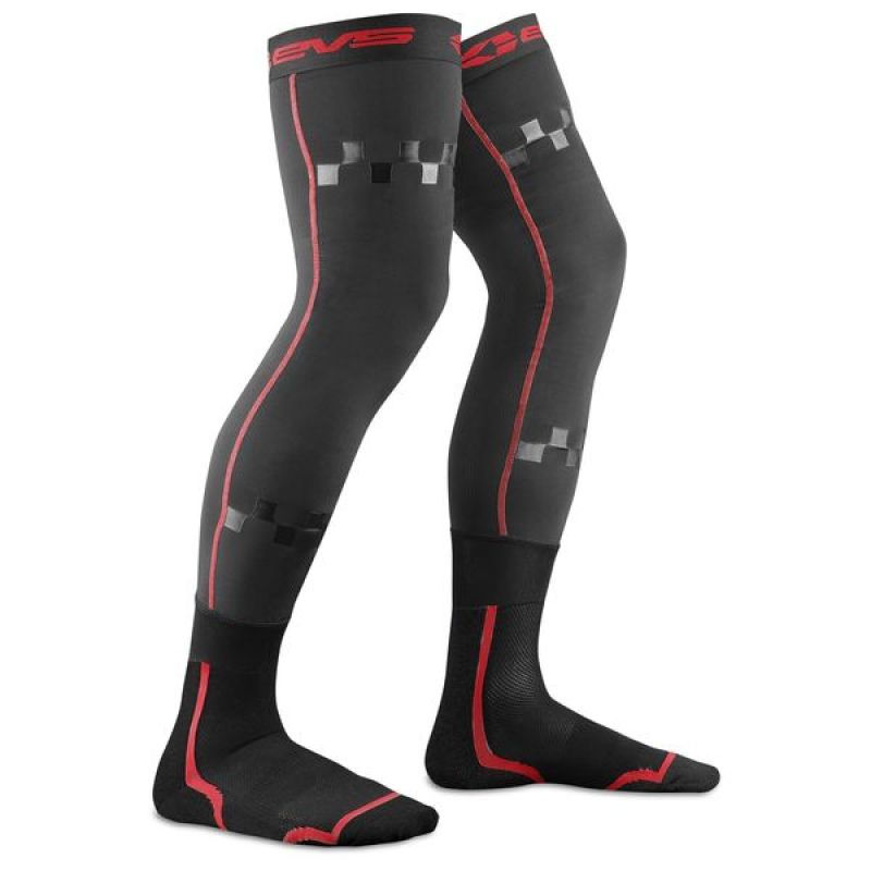 EVS FSN-R/BK-S/M Fusion Sock Combo Black/Red - Small/Medium