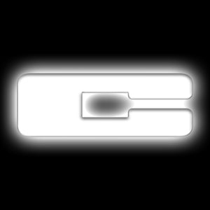 ORACLE Lighting 3140-C-001 Universal Illuminated LED Letter Badges - Matte Wht Surface Finish - C