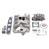 Edelbrock 2056 Manifold And Carb Kit Performer RPM fits Pontiac Natural Finish
