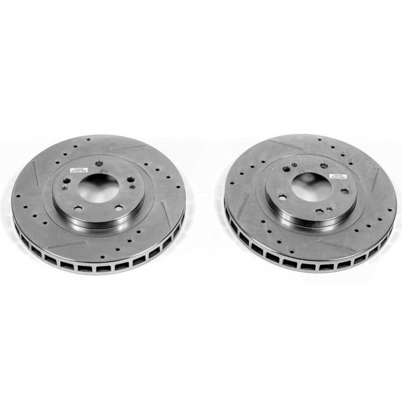 PowerStop fits Dodge 91-93 Stealth Front Evolution Drilled & Slotted Rotors -