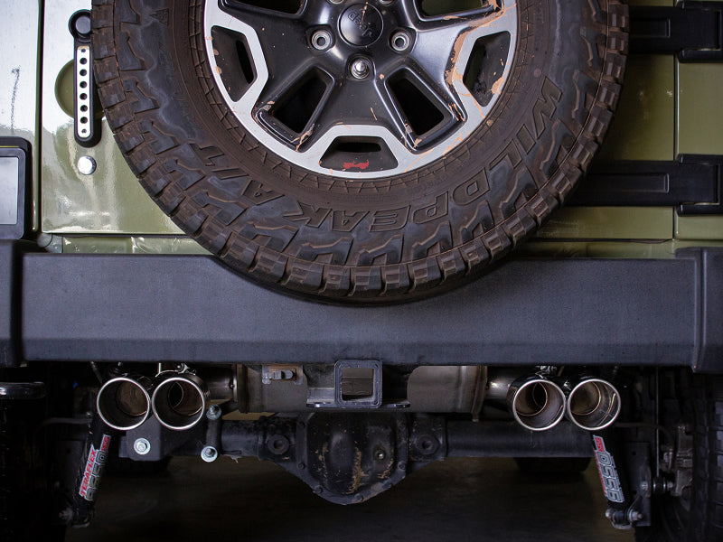 AFE 49-48086-P Series 2.5in 409 SS Axle-Back Exhaust Polished 07-18 fits Jeep W