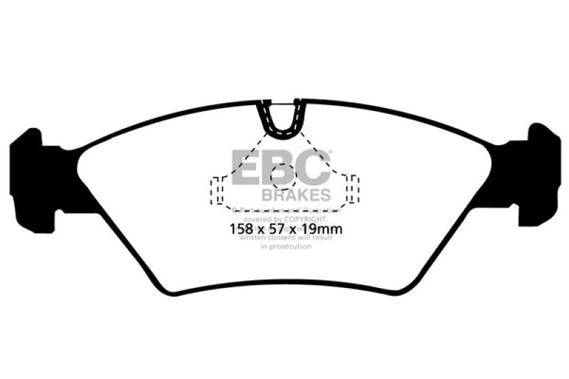 EBC DP2414 fits BMW 85-86 524 TD 2.4 TD (E28) Greenstuff Front Brake Pads