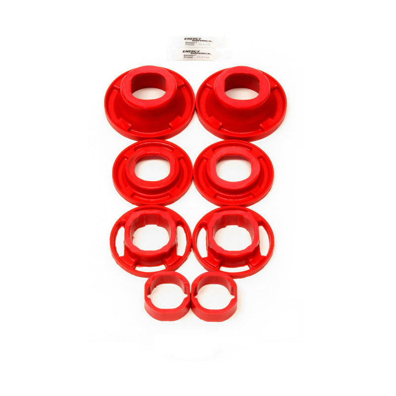 BMR BK040 5th Gen Camaro Rear Cradle Street Version Poly Inserts Only Bushing Kit - Red