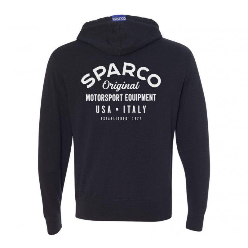 Sparco SP04800NR3L Sweatshirt ZIP Garage BLK - Large