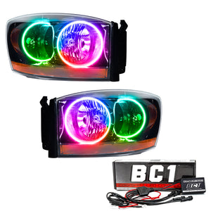 ORACLE Lighting 7033-335 Oracle 06 fits Dodge Ram SMD HL - Blk - ColorSHIFT w/ BC1 Controller