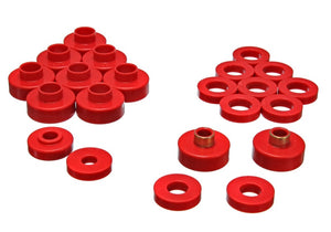 Energy Suspension 2.4103R CJ5-7 Body Mounts - Red