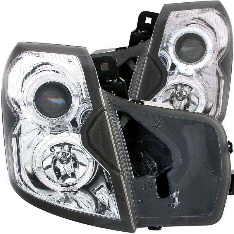 ANZO 121416 2007 fits Cadillac 03-20 Cts Projector Headlights w/ Halo Chrome