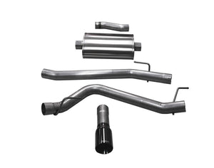 CORSA Performance 21060BLK Corsa 20-25 fits Jeep Gladiator JT 3.6L Single Side Exit Cat-Back Exhaust System w/ Single 4in Black Tip