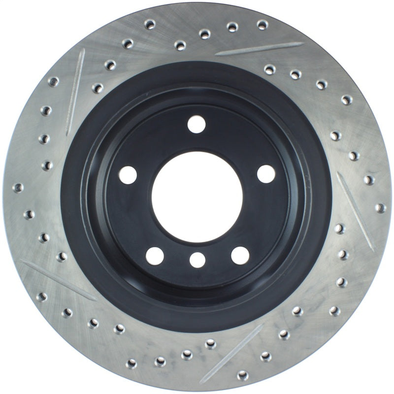 Stoptech 127.34049L Power Slot 00 BMW 323 / 01-07 325 / 99-00 328 Series Rear Left Drilled & Slotted Rotor