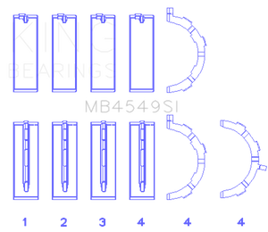 KING KINGMB4549SI0.75 fits KING MB4549SI0.75 Engine Bearings fits Ford Ecoboost