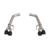 Kooks 11516460 2018+ Mustang 5.0L 4V OEM x 3in Axle-Back Exhaust w/Muffler Deletes & 4in Black Quad Tips