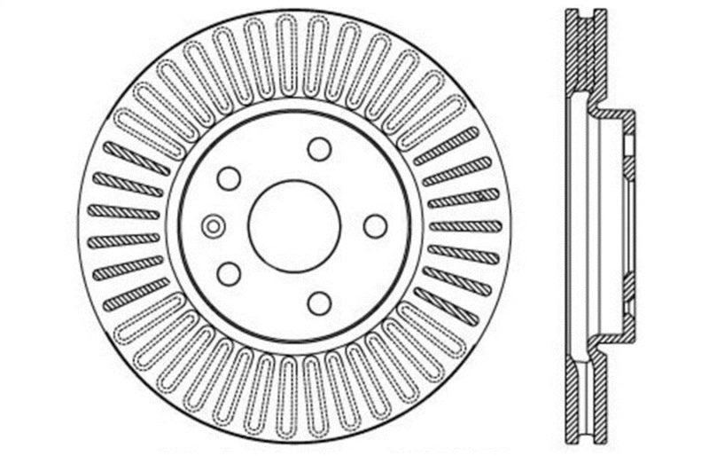 Stoptech 127.62120L Slotted & Drilled Sport Brake Rotor