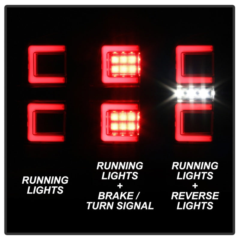 Spyder 5085733 fits Toyota 16-17 Tacoma LED Tail Lights - Black (ALT-YD-TT16-LE