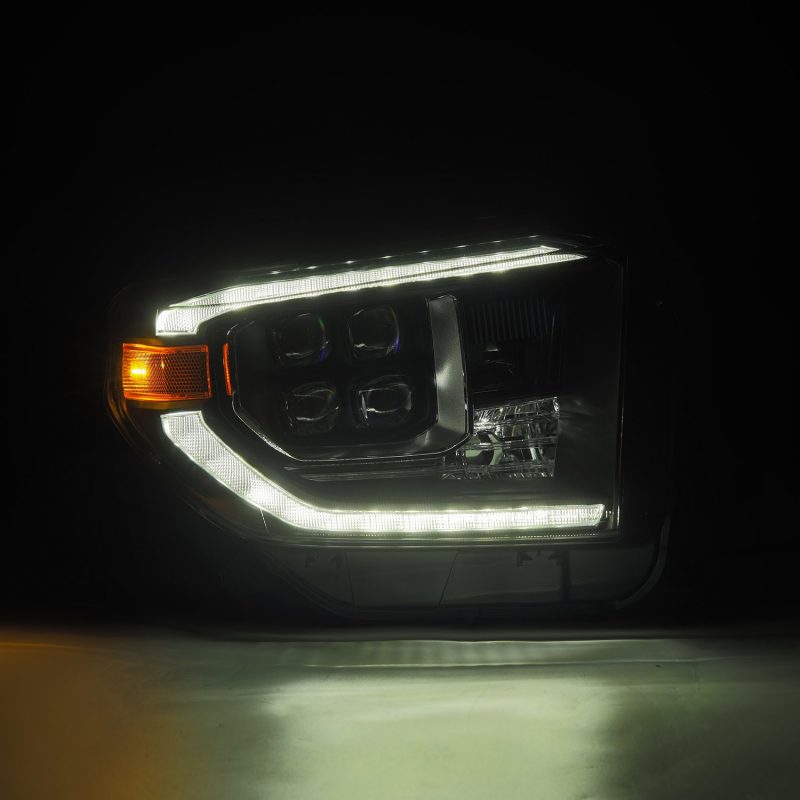 AlphaRex 880832 fits Toyota 14-21 Tundra NOVA-Series LED Proj Headlights Alpha-Blk w/Actv Light & Seq. Sig + DRL