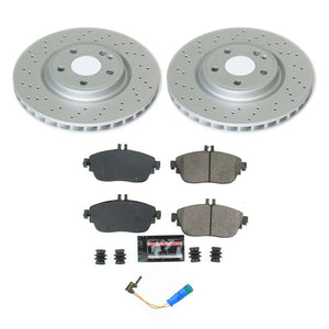 PowerStop fits Infiniti QX30 Front Z17 Evolution Geo 17-19met Coated Brake Kit