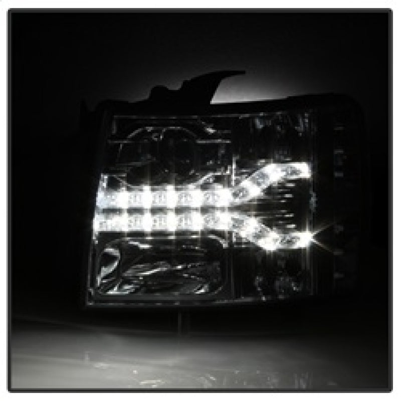 Spyder 5083586 fits Chevy 07-13 Silverado 1500 V2 Projector Headlights - LED DR