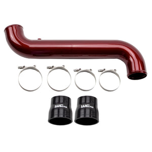 Wehrli WCF100682-CR 11-16 Duramax LML P/S 3.5in. Intercooler Pipe - Candy Red