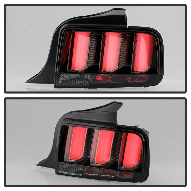Spyder 5086709 fits Ford 05-09 Mustang (White Light Bar) LED Tail Lights - Smok