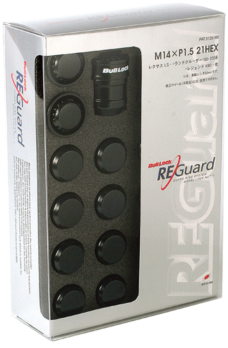 Project Kics WRE060B 21/22HEX Black Bull Lock Re Guard - 14X1.50