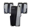 NRG PDL-100BK Brushed Aluminum Sport Pedal M/T - Black w/Silver Carbon