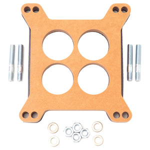 Edelbrock 8723 Spacer Carburetor 1/2In Wood Fiber Laminate Four-Hole