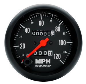 AutoMeter 2692 Autometer Z Series 85mm 120 mph Speedometer Mechanical Gauge