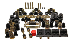 Energy Suspension 3.18116G 67-69 fits Chevrolet Camaro (w/multi leaf springs) Black Hyper-flex Master Bushing Set