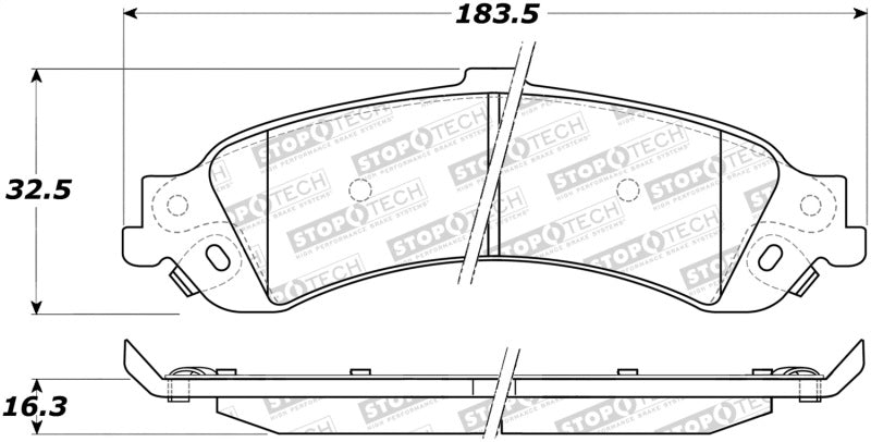 Stoptech 308.0834 Street Brake Pads