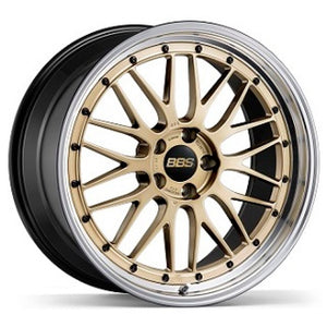 BBS LM471GPK-BKBD fits LM 20x9 5x130 ET42 CB71.6 Gold Wheel w/ Diamond Cut Machined Lip