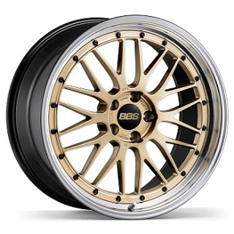 BBS LM473GPK-BKBD fits LM 20x12 5x130 ET72 CB71.6 Gold Wheel w/ Diamond Cut Machined Lip