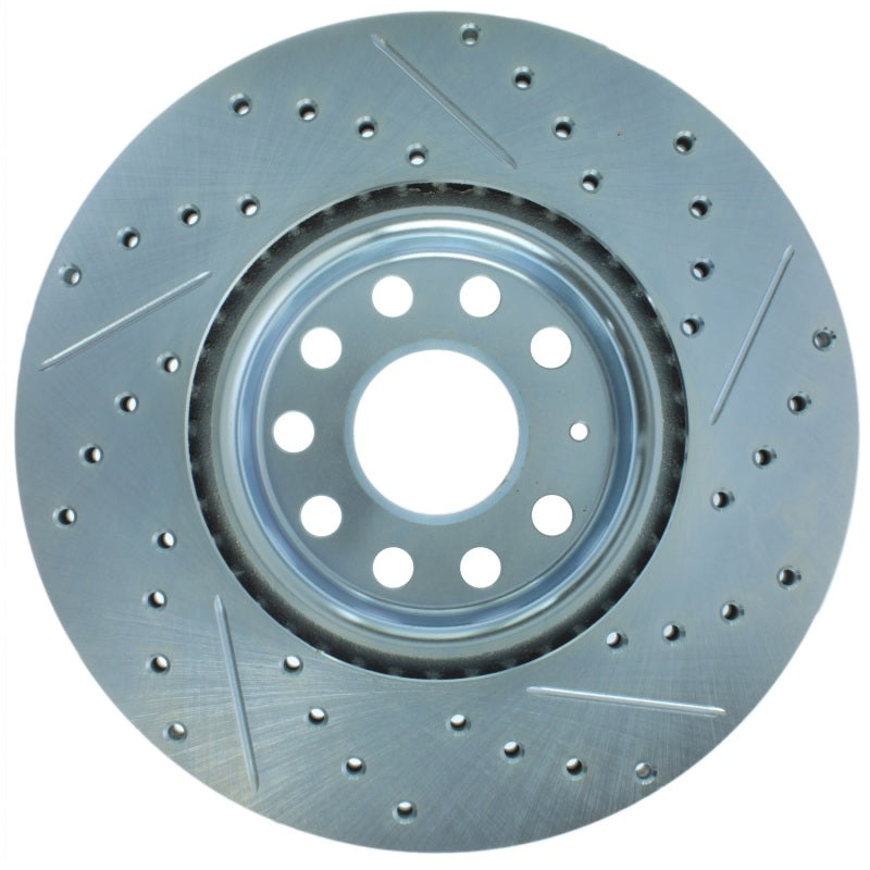 Stoptech 227.33098R Select Sport 06-17 Volkswagen Jetta Slotted & Drilled Front Right Rotor