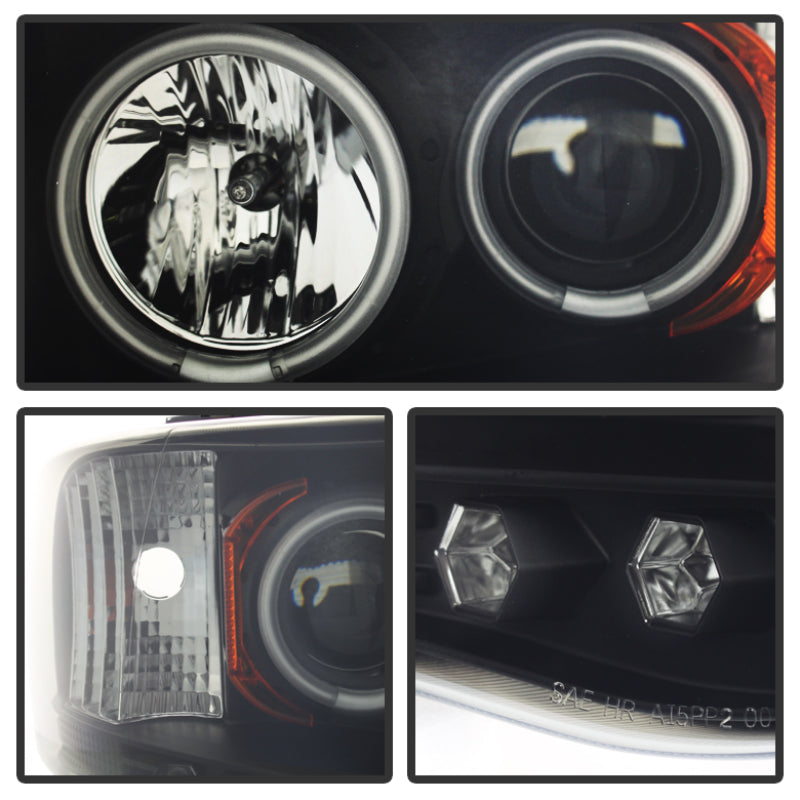Spyder 5078797 fits Dodge 02-05 Ram 1500 03-05 Projector Headlights CCFL Halo L
