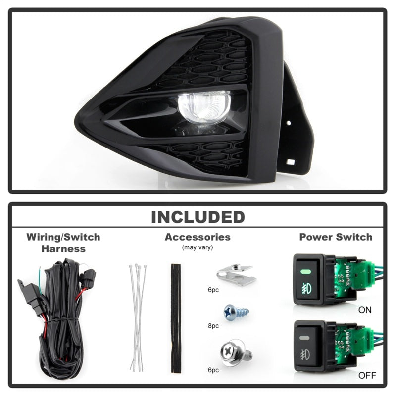 Spyder 5087096 fits Nissan 09-21 Maxima OEM Full LED Fog Lights w/Switch Clear
