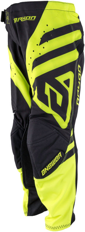 Answer 442643 25 Arkon Nitrus Pants Black/Hyper Acid Youth Size - 16