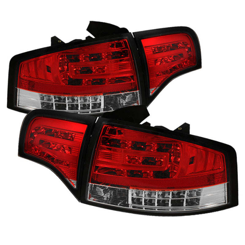 Spyder 5029294 fits Audi 06-08 A4 4Dr LED Tail Lights Red Clear ALT-YD-AA406-G2