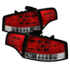 Spyder 5029294 fits Audi 06-08 A4 4Dr LED Tail Lights Red Clear ALT-YD-AA406-G2