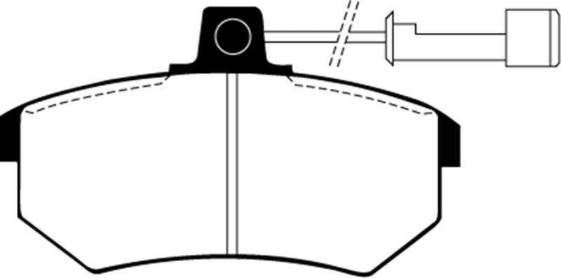 EBC DP2486 Brakes Greenstuff 2000 Series Sport Pads