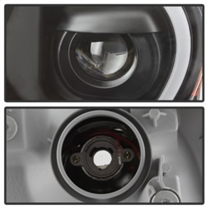 xTune 9037542 fits Toyota Tacoma 12-15 Headlights - Light Bar DRL - Black PRO-J