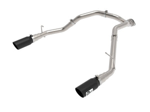 AFE 49-42080-B Bore-HD 3 IN 409 Stainless Steel DPF-Back Exhaust System w/Black