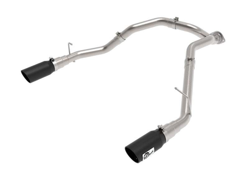 AFE 49-42080-B Bore-HD 3 IN 409 Stainless Steel DPF-Back Exhaust System w/Black