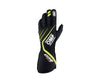 OMP IB0-0771-A01-178-S One Evo X Gloves Black/Fluorescent Yellow - Size S (Fia 8856-2018)