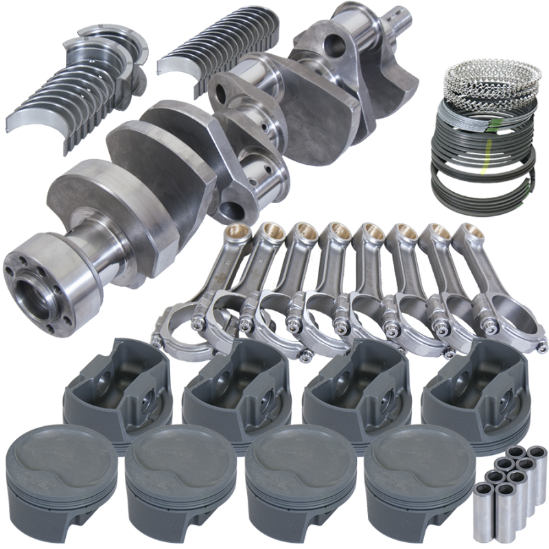 Eagle 13551L030 fits Chevy LT1350 1Pc 3.750in Crank 5.700in I-Beam Rods -16cc 4.030in Pistons Rotating Assembly