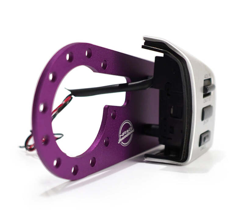 NRG STR-500PP-350Z Steering Wheel 350Z Cruise Control Relocation Kit - Purple