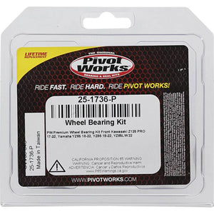 Pivot World 25-1736-P fits Kawasaki, Yamaha Wheel Bearing Kit Premium Bearings