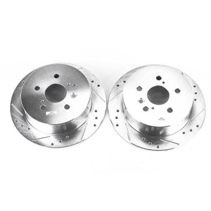PowerStop fits Lexus 04-06 RX330 Rear Evolution Drilled & Slotted Rotors - Pair