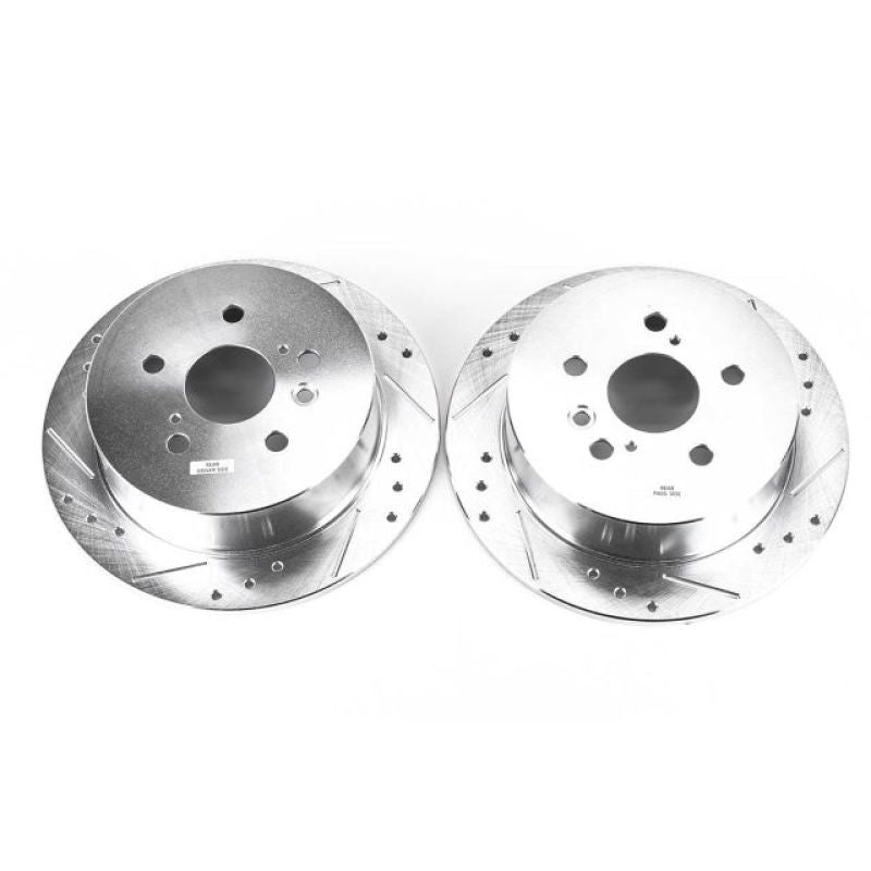 PowerStop fits Lexus 04-06 RX330 Rear Evolution Drilled & Slotted Rotors - Pair
